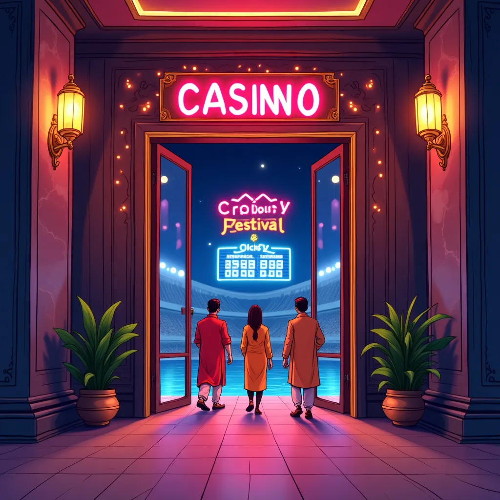 sportbet live casino hero illustration with neon dealer table